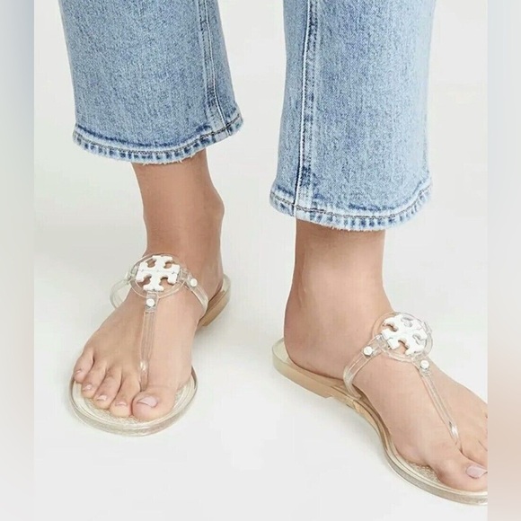 New Tory Burch MINI MILLER JELLY SANDAL size 7 - Picture 1 of 8